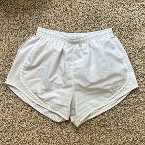 White Nike Dri-Fit Athletic Shorts